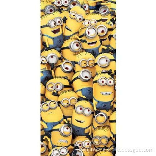 SGS Minions Beach Towel Bath Towel Made of 100% Cotton